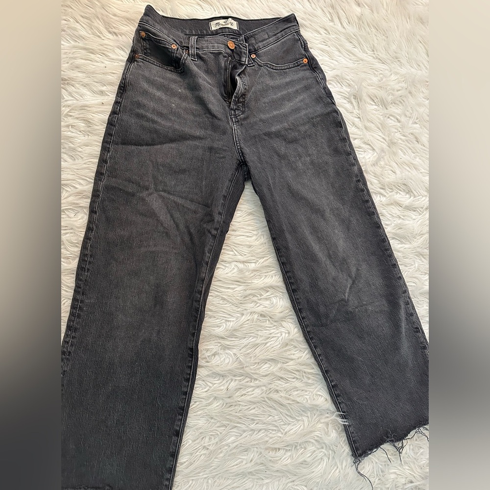 Madewell perfect vintage wide leg crop jeans